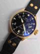 Replica IWC Schaffhausen Automatic Watch Blue Dial Black Leather  (3)_th.jpg